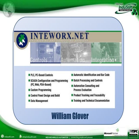 InduSoft Water Wastewater Webinar Bill Glover