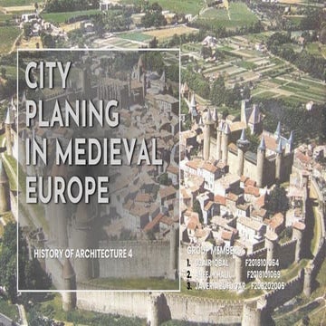 City planing of medieval europe