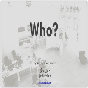 Startup Seminars - Understanding your market and defining your users