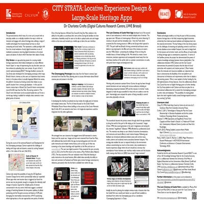 City Strata: Locative Experience Design and Large-