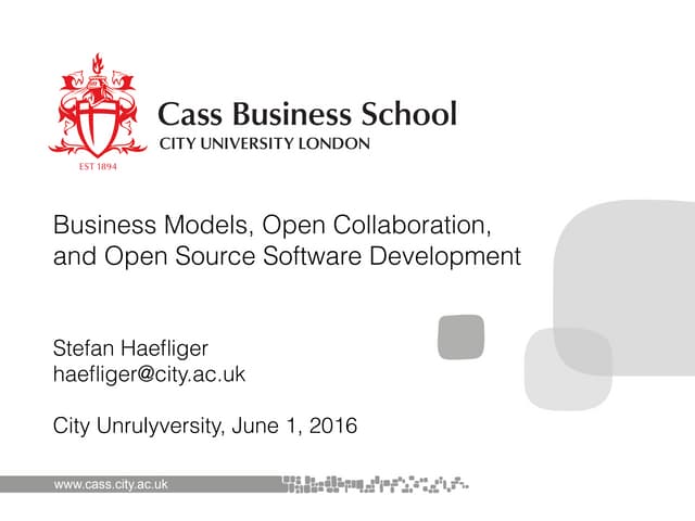 Business Models, Open Collaboration, and Open Source Software Development