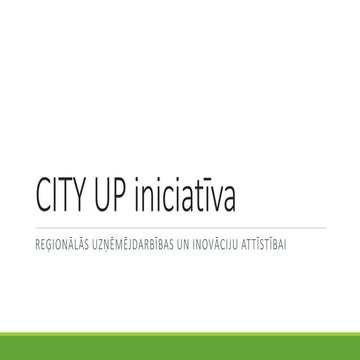 CITY UP iniciatīva