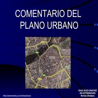 Comentario del Plano Urbano