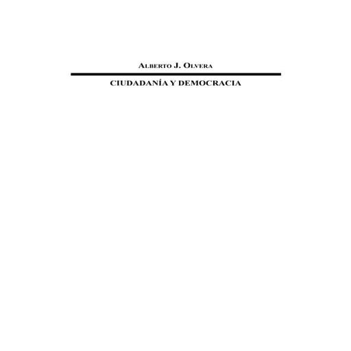 Ciudadanía y democracia