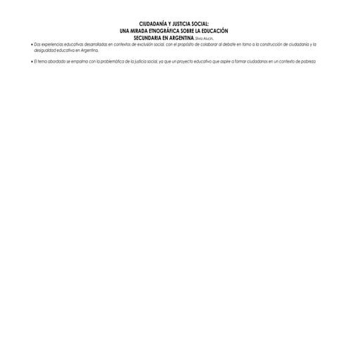 Ciudadanía y justicia social