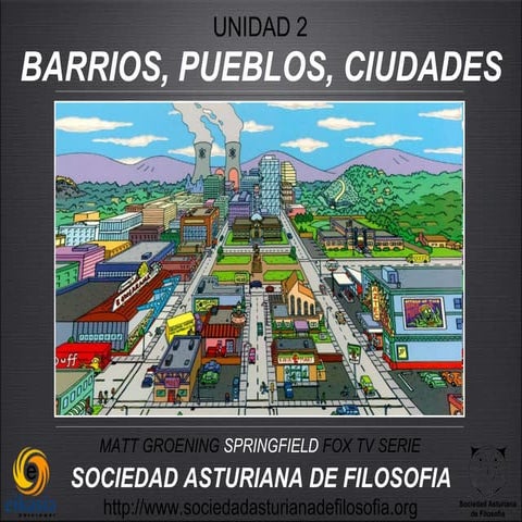 Barrios, pueblos, ciudades