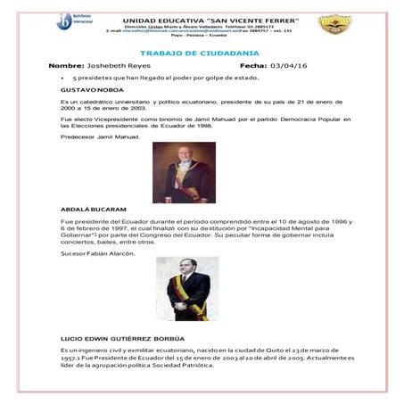 Presidentes latinoamericanos.