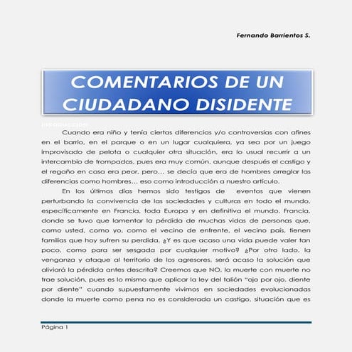 Ciudadano Disidente