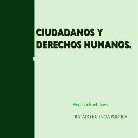 Ciudadanos Y Derechos Humanos
