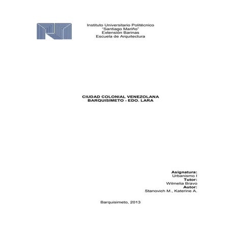 Ciudad colonial venezolana