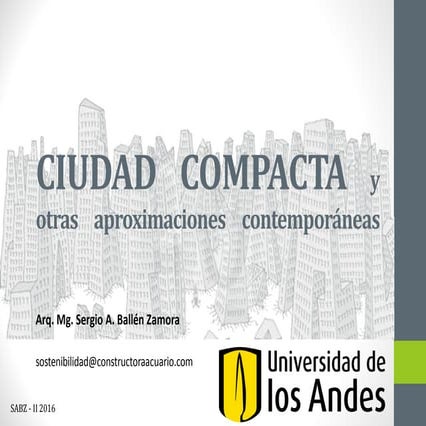 Ciudad compacta y otras aproximaciones 