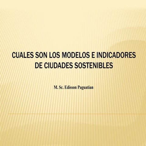 Ciudades sostenibles