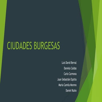 Ciudades burgesas