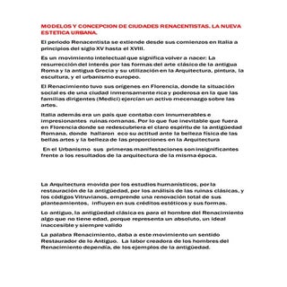 Ciudades del Renacimiento. Estudios...