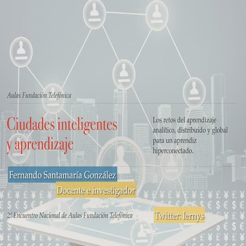 Ciudades inteligentes y aprendizaje