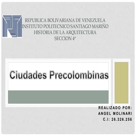 Ciudades precolombinas