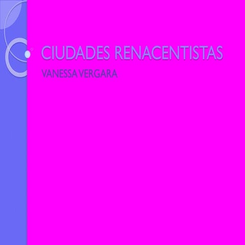 Ciudades renacentistas imagenes