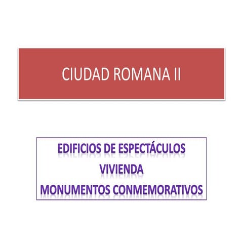 Ciudad romana II