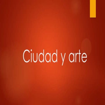 Ciudad y arte