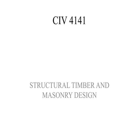 Structural Design of Timber Structures 1