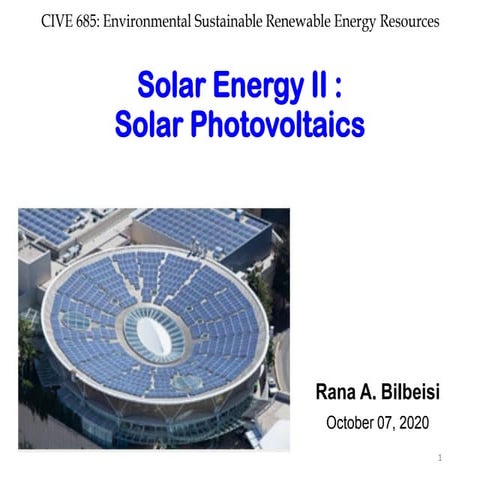 Solar panel Technology ppt | PPTX