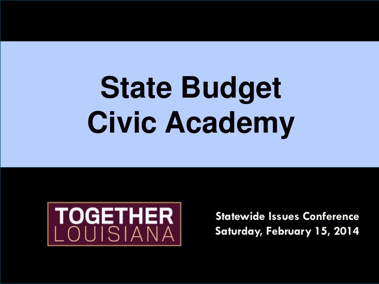 Louisiana State Budget and its Tax Giveaways