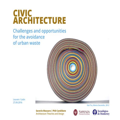 Civic architecture: challenges and opportunities for the avoidance of urban w...