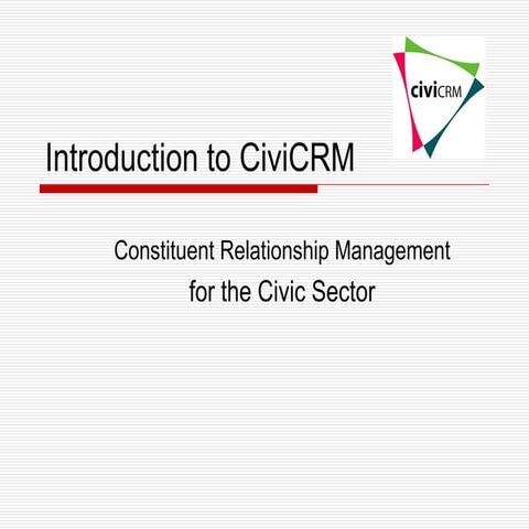 Civi Crm Intro