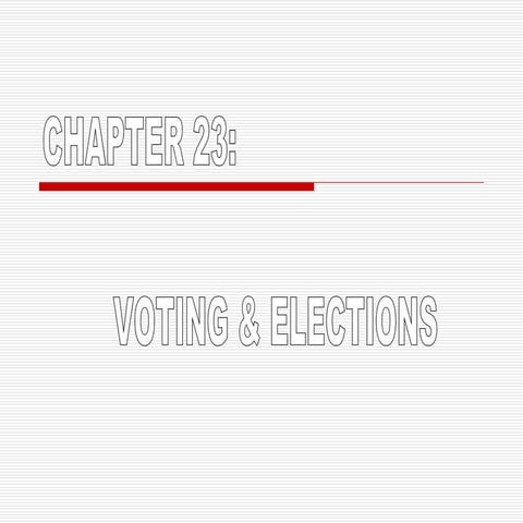 Civics Chapter 23