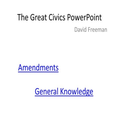 100 Civics Questions QB powerpoint