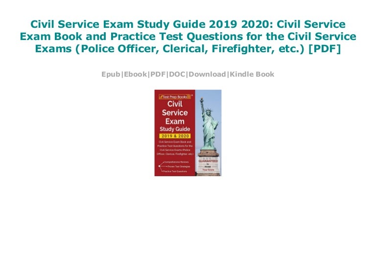 Civil Service Exam Study Guide 2019 2020 Civil Service Exam Book