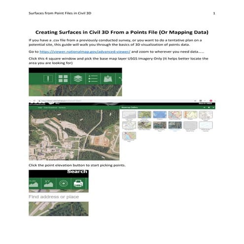 Civil 3d surface import