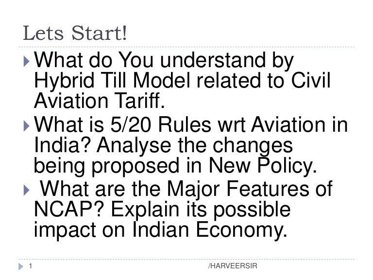 Civil aviation policy