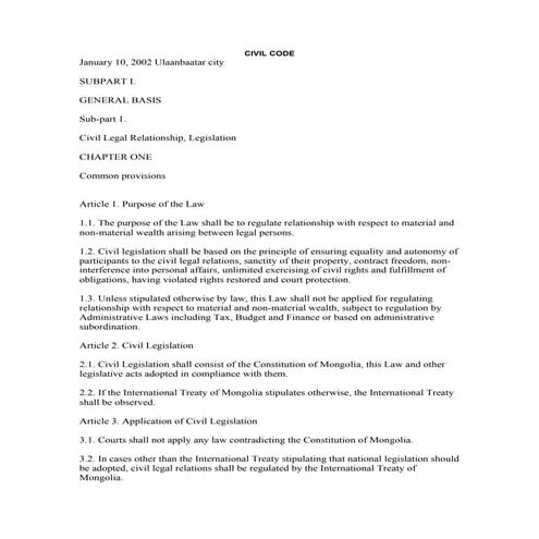 Civil code jan 02