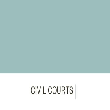 Civil courts and track system | PPTX