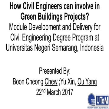 Civil Engineer for Green Buildings
