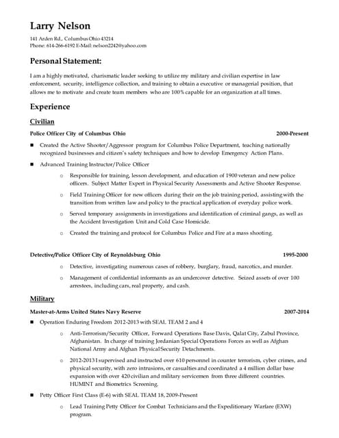 Erin Swanson Marine Corps Resume - Civilianresume 160328174241 Thumbnail 