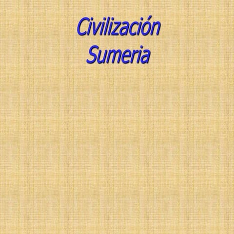 Civilizacion sumeria