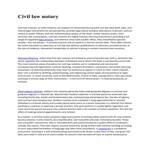 civil law notary