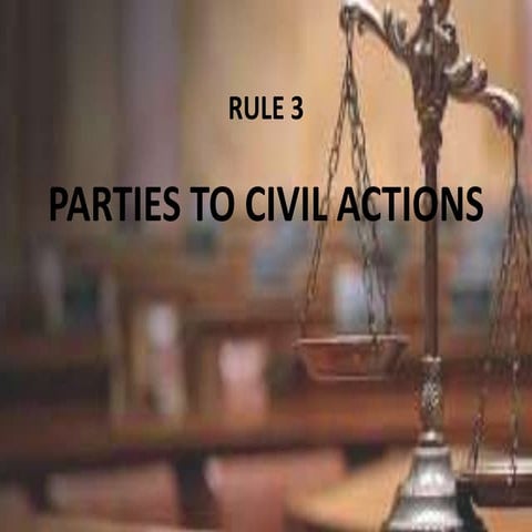 Civil law rule 3 Philippines