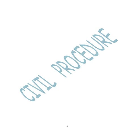 Civil procedure    udsm manual 2002