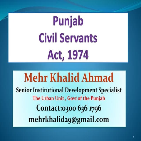Civil servants act 1974