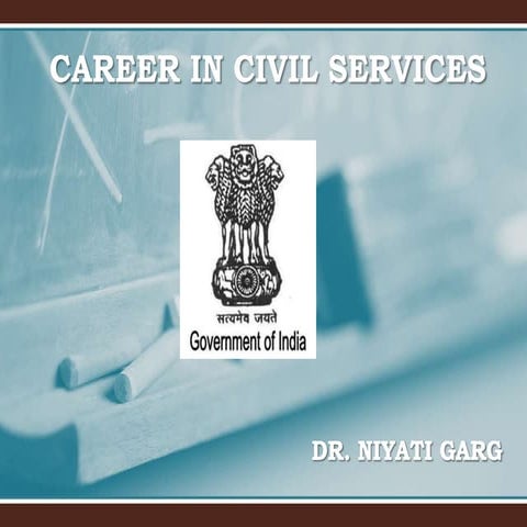 Career in Civil services