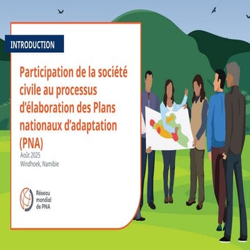 Participation de la société civile au processus d’élaboration des Plans natio...