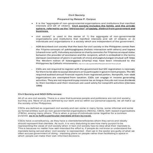 Civil society ppc
