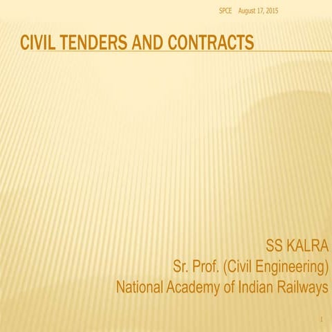 Civil tenders and contracts spce