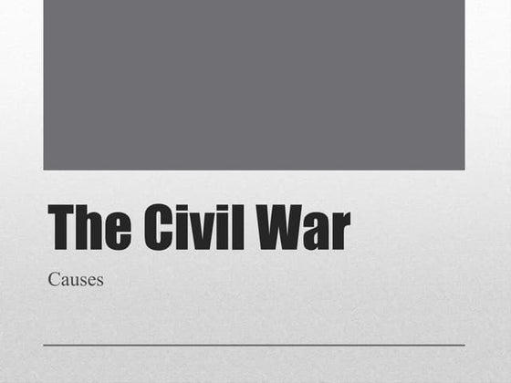 Causes of the Civil War: Sectionalism & States' Rights | PPT ...