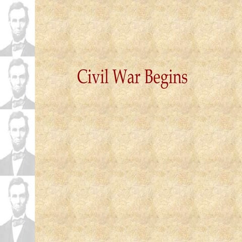 Civil war begins | PPT