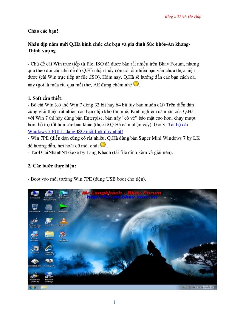 Hướng dẫn cài Win 8.1, 7, XP bằng file iso từ Ổ Cứng