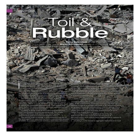 Gaza: Toil & Rubble | PDF